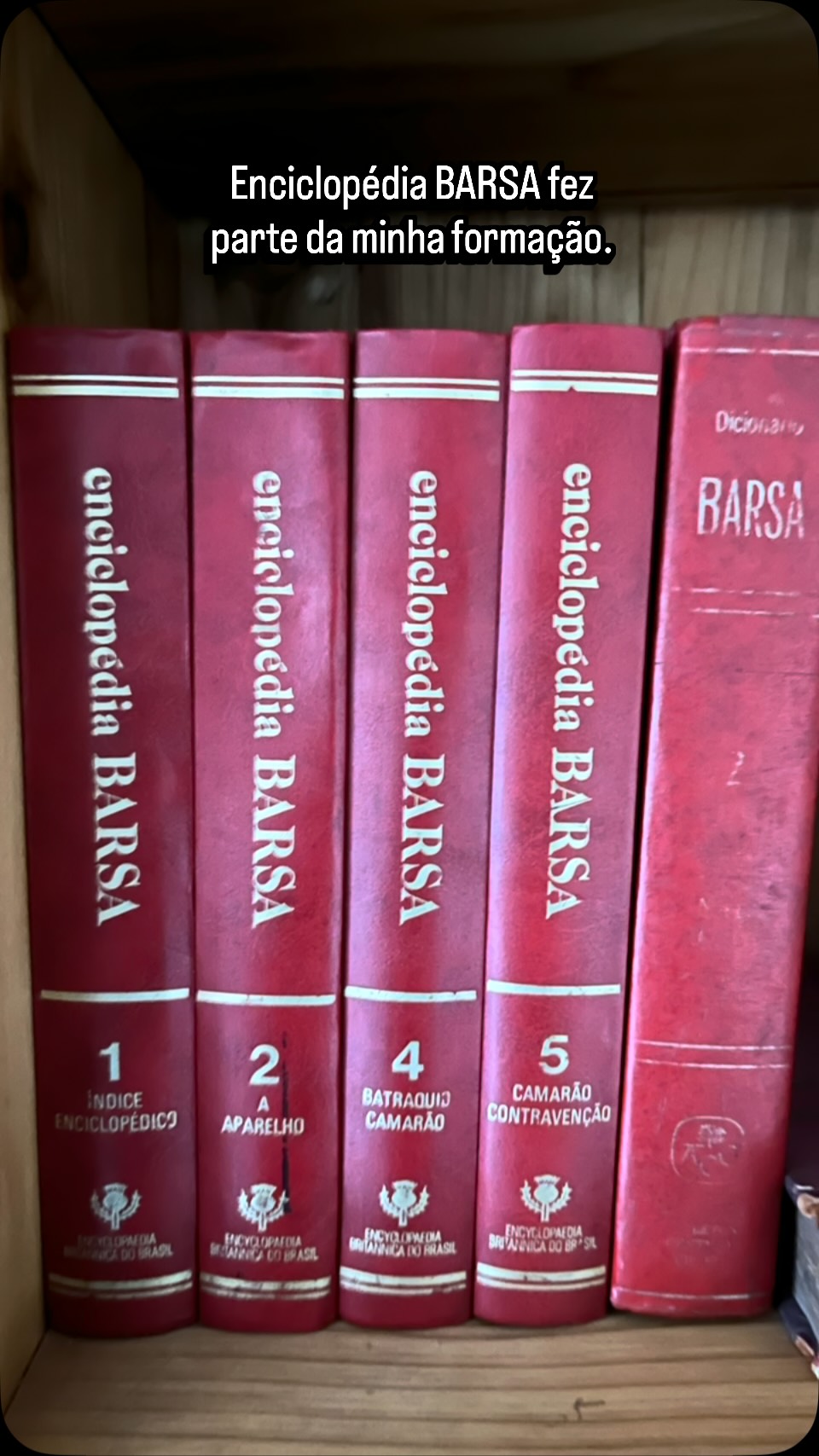 Enciclopédia Barsa fez parte da minha formação.